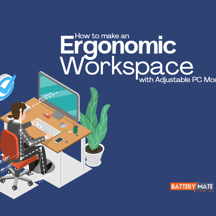 How to Make an Ergonomic Workspace with Adjustable PC Mounts - Battery Mate