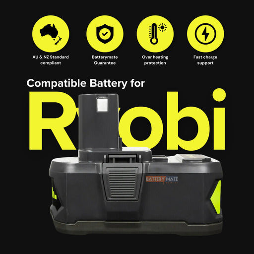 10.0Ah 18V Battery For Ryobi ONE+ PLUS Lithium - ion P108 P105 P104 P102 P107 Tools - Battery Mate