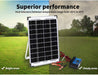 12V 10W Solar Panel Kit Mono Caravan Folding Camping Charging Controller Kits - Battery Mate