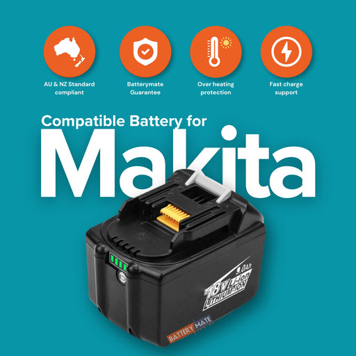 [2 Pack] 9ah 18V Makita Battery Replacement | 9000mAh Li - ion Battery - Battery Mate