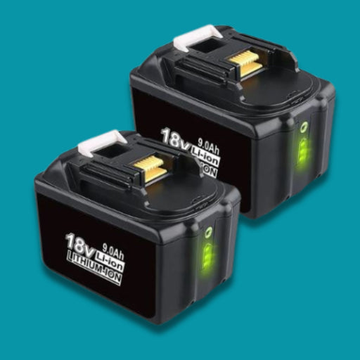 [2 Pack] 9ah 18V Makita Battery Replacement | 9000mAh Li - ion Battery - Battery Mate