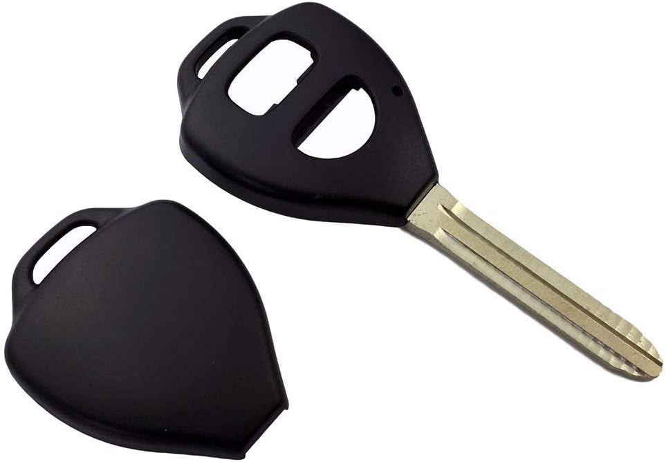 [2 Pack] Compatible With Toyota Prado RAV4 Corolla Remote Car Key Blank Shell/Case - Battery Mate