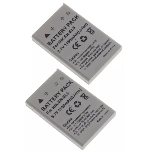 2 pack | EN - EL5 Battery for Nikon Coolpix P80 P90 P100 P500 P510 P520 P530 - Battery Mate