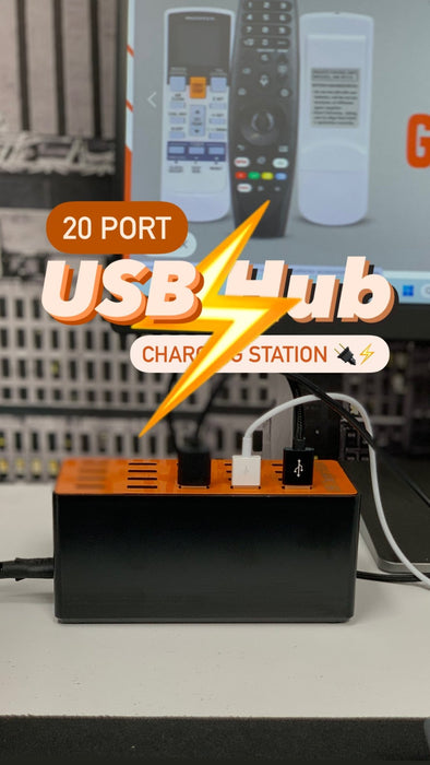 20 Ports Usb Hub Smart Charger High Power Fast Charging Station For Phone Tablet Laptop - Battery Mate