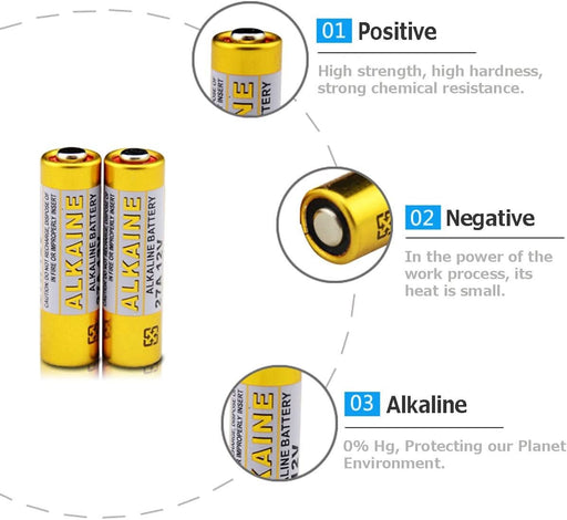 27A 12V Alkaline Battery (5 - Pack) - Battery Mate