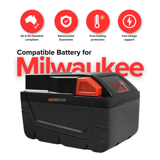 28V 6.0Ah Compatible Li - Ion Battery For Milwaukee M28 V28 48 - 11 - 2830 0730 - 20 0729 - 21 Tools - Battery Mate