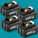 4 Pack For 18V Makita Battery Replacement | BL1860B 6000mAh Li - ion Battery - Battery Mate