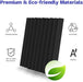 48 Pack| Self Adhesive Studio Acoustic Foam Sound Proofing Panel Strong Absorption (30cm x 30cm x 5cm) - Battery Mate