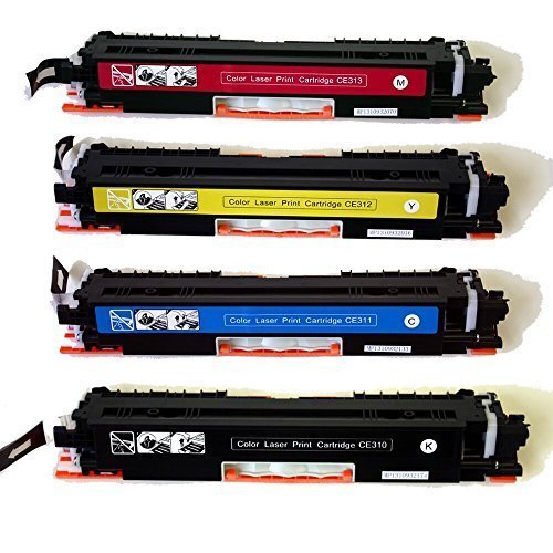 4x Generic CE310A CE311A CE312A CE313 Toner Cartridge CP1025NW LaserJet PRO100 - Battery Mate