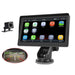 7" Portable Wireless Apple Carplay Android Auto Car Stereo Radio Bluetooth + CAM - Battery Mate