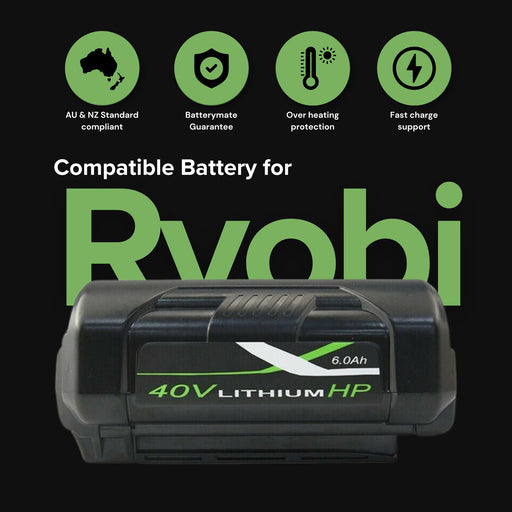 7.0Ah For Ryobi 36V / 40V Li - ion Battery BPL3626 BPL3626D BPL3640 BPL3640D | Upgraded - Battery Mate