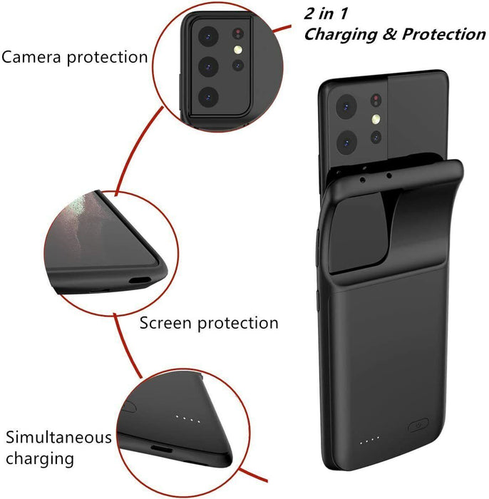 Battery Charger Case External Power Cover For Samsung Galaxy S21 S9 Plus S10 S20 - Battery Mate