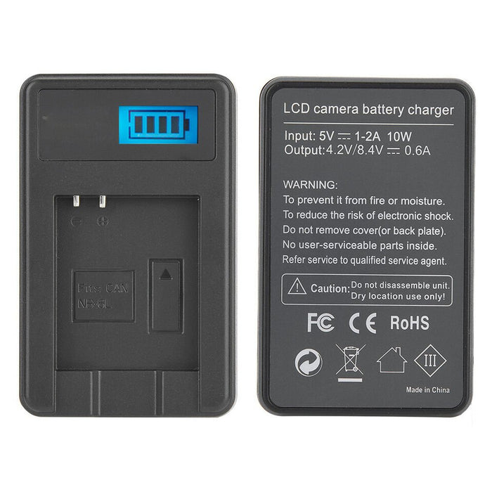 Battery plus Charger For NB-6L Canon PowerShot SX280 HS SX540 HS SX600 HS Camera - Battery Mate