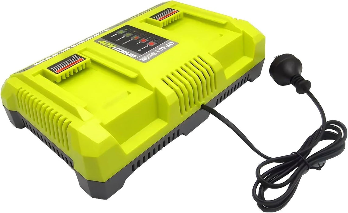 Dual Charger for Ryobi 36V 40V Battery Charger BPL3626 BPL3640 OP4040 BCL3620 - Battery Mate