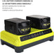 Dual Port Rapid Charger P117 for Ryobi One + Plus P108 Li - ion Ni - CD Ni - MH 18V AU - Battery Mate