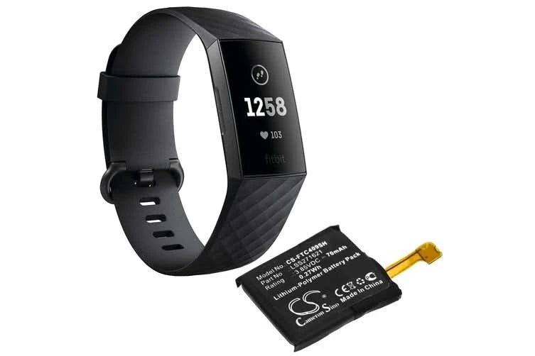 Fitbit Charge 3 Fitness Activity Tracker Replacement Battery - Battery Mate