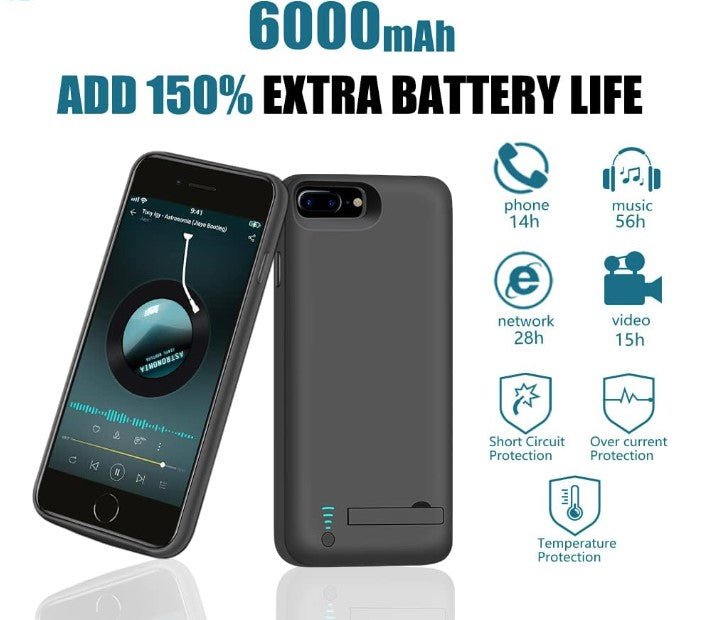 For iPhone 6 Battery Power Bank Pack Charging Cover - Battery Mate
