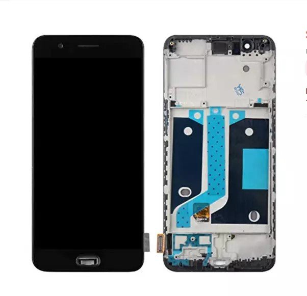 For ONEPLUS One Plus 5T LCD Touch Screen Digitizer Replacement with FRAME BLACK - Battery Mate