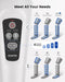 Leg Massager for Circulation and Relaxation, Calf Feet Thigh Massage, 6 Modes - Battery Mate