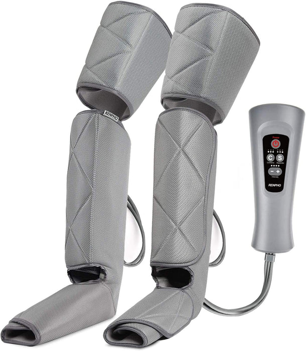 Leg Massager for Circulation and Relaxation, Calf Feet Thigh Massage, 6 Modes - Battery Mate