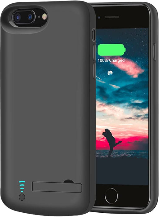 Protective Case with Built In Power Bank For iPhone 8 - Black - Battery Mate