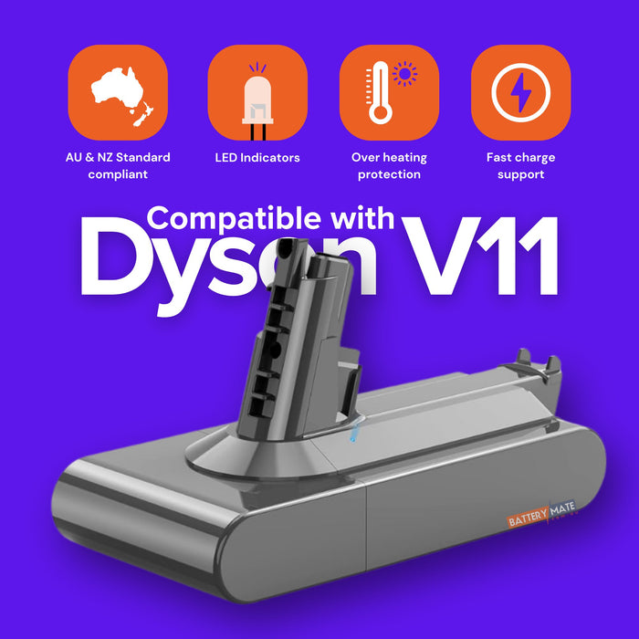 Vacuum Cleaner Battery Compatible with Dyson V11 (Screw Type) - Battery Mate