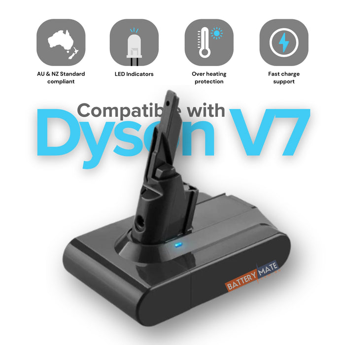 Vacuum Cleaner Battery Compatible with Dyson V7 & SV11 Animal Vacuum Cleaner - Battery Mate