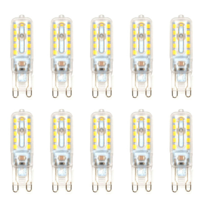 10 Pack | G9 LED Light Bulbs Non-Dimmable Warm White 3000K for Landscape Ceiling - Battery Mate