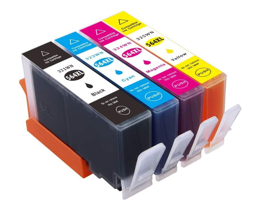 10 Pack HP 564XL Compatible Inkjet Cartridges CN684WA+CB323WA-CB325WA [4BK,2C,2M,2Y] - Battery Mate