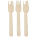 1000 Pack | Disposable Wooden Fork Biodegradable - Battery Mate