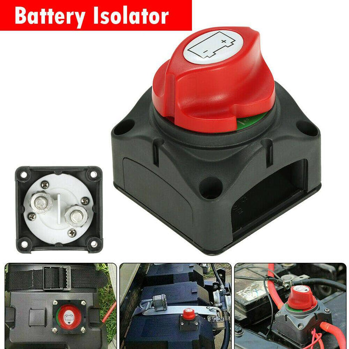 12V/24V/48V Battery Master Disconnect Switch Boat Marine Caravan Isolator On/Off - Battery Mate