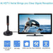 200 Mile Portable TV Antenna Indoor Outdoor Caravan Digital Freeview Aerial Ariel - Battery Mate