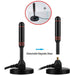 200 Mile Portable TV Antenna Indoor Outdoor Caravan Digital Freeview Aerial Ariel - Battery Mate