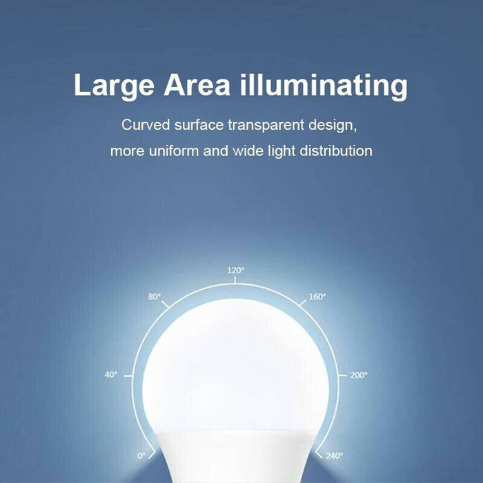 2x LED Bulb 12W E27 Globe Light Warm White Screw Bright Bulb - Battery Mate