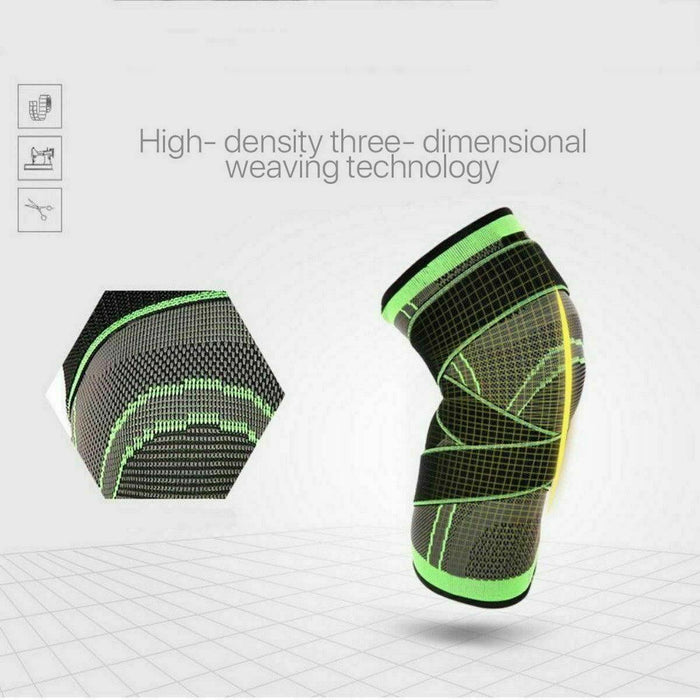 3D Weaving Knee Brace Support Running Jogging Sports | Large - Battery Mate