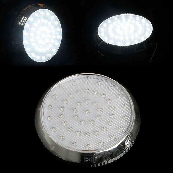 46-LED 12V Caravan Boat Truck Car Interior Roof Ceiling Dome Cabin Light - Battery Mate