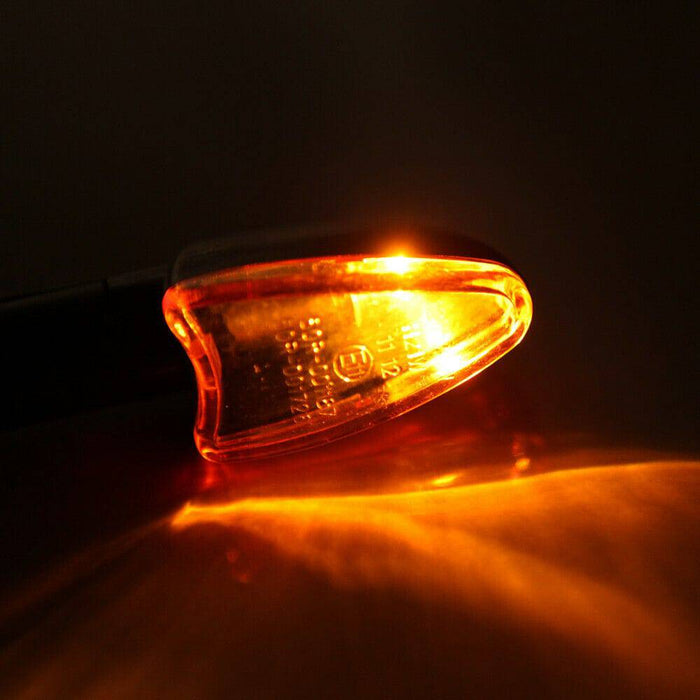 4pcs 12V Motorcycle Bike Bulb Amber Front & Back Turn Signal Indicator Light - Battery Mate