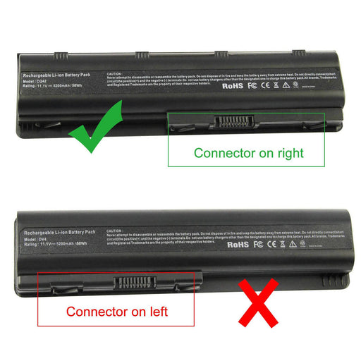 5200mAh Battery for HP COMPAQ Presario CQ42 CQ32 CQ43 CQ56 CQ62 CTO CQ630 CQ72 - Battery Mate