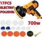 700W Electric Car Polisher 125mm Portable Polishing Machine Waxer Sander Buffer - Battery Mate