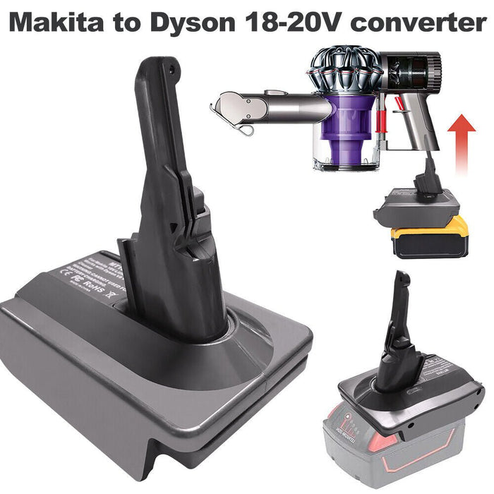 ADAPTOR FOR MAKITA 18Volt Battery Convert to Dyson V6 DC58 Series Vacuum  Cleaner $27.89 - PicClick AU