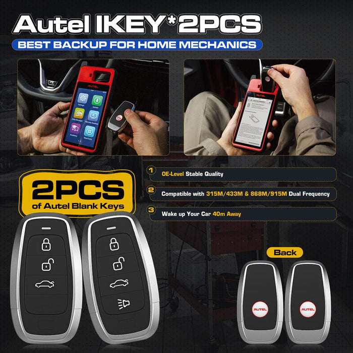 Autel MaxiIM KM100 as IM508 IMMO Keys Programmer Immobilizer Tool Keys Creation - Battery Mate