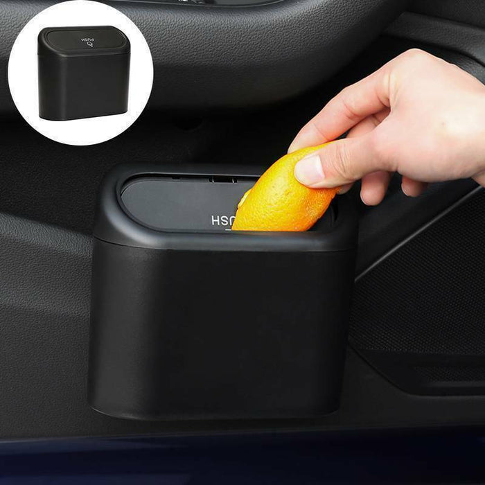 Car Trash Bin Door Hanging Trash Can Portable Rubbish Garbage Car Storage Box AU - Battery Mate