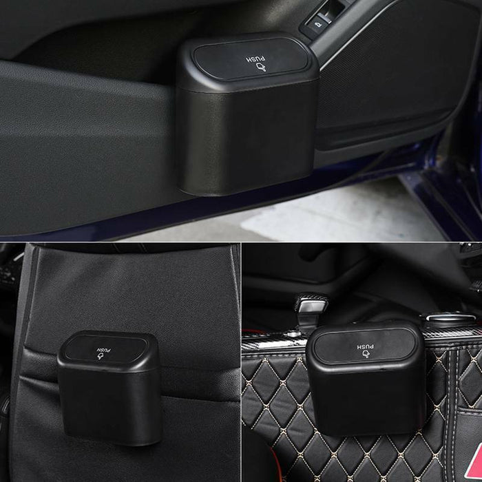 Car Trash Bin Door Hanging Trash Can Portable Rubbish Garbage Car Storage Box AU - Battery Mate