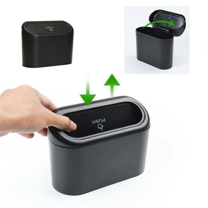 Car Trash Bin Door Hanging Trash Can Portable Rubbish Garbage Car Storage Box AU - Battery Mate