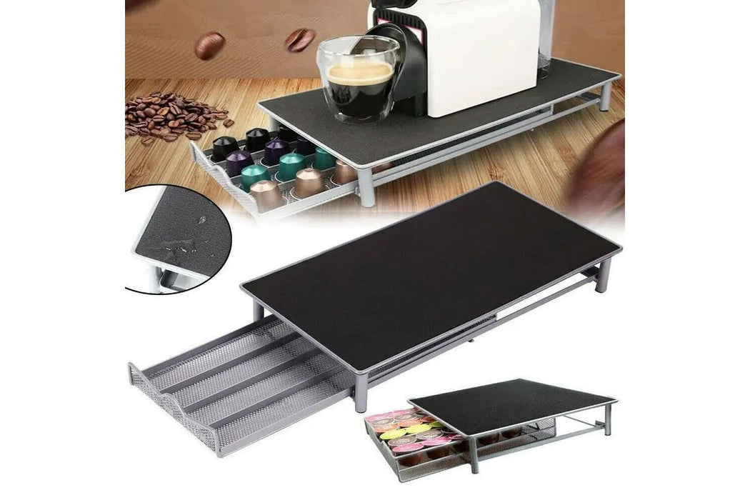 Coffee Capsules Holder Rack 40 Pods Drawer Storage Organizer Nespres Stand - Battery Mate