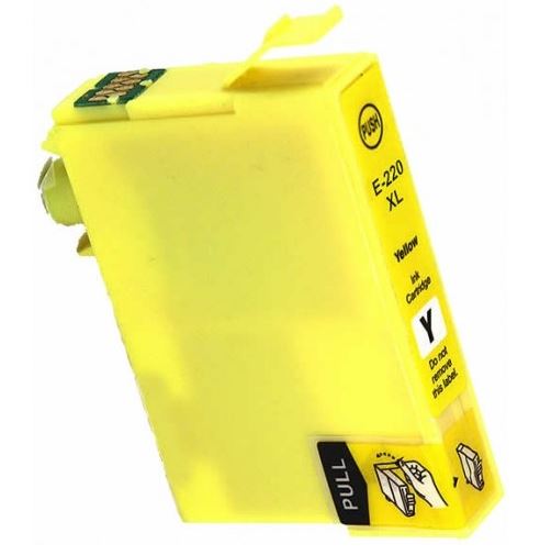 Compatible Epson 220XL (C13T294192) Yellow High Yield Ink Cartridge - 400 pages - Battery Mate