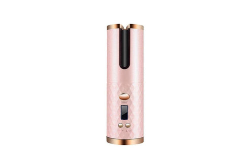 Cordless Automatic Hair Curler [Pink] - Battery Mate