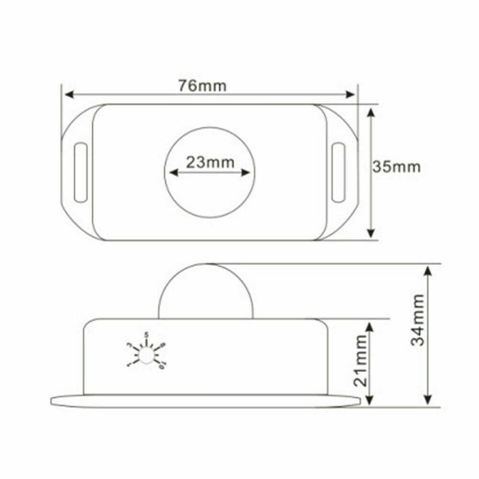 DC 12V-24V 8m Automatic Infrared PIR Motion Sensor Timer Switch For LED light - Battery Mate