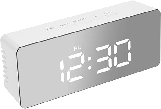 Digital Clock LED Display Desk Table Temperature Alarm Time Modern Home Decor - Battery Mate