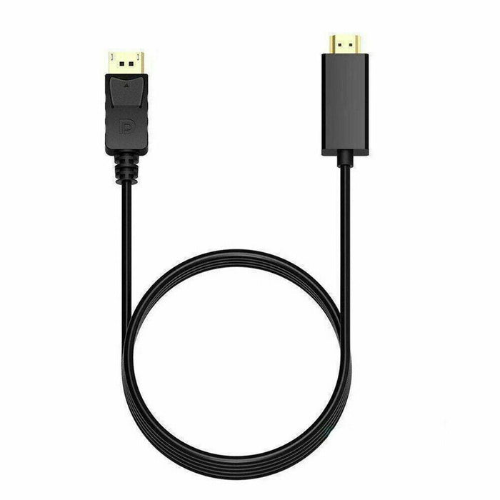 Display Port Male to HDMI Male Cable | 4K UltraHD - Battery Mate